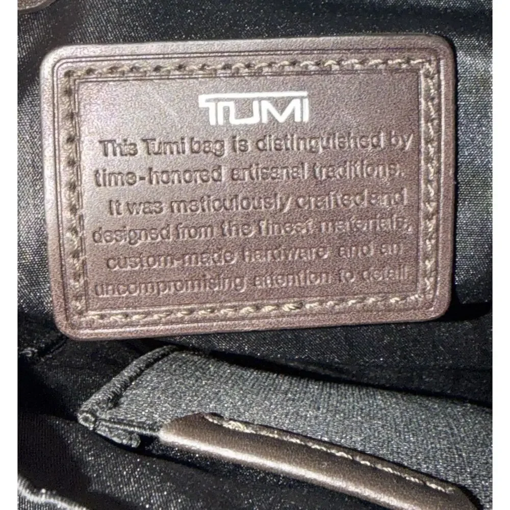 TUMI Slim Leather Briefcase Business Bag 96167BH Dark Brown 3823/1 Fast Shipping